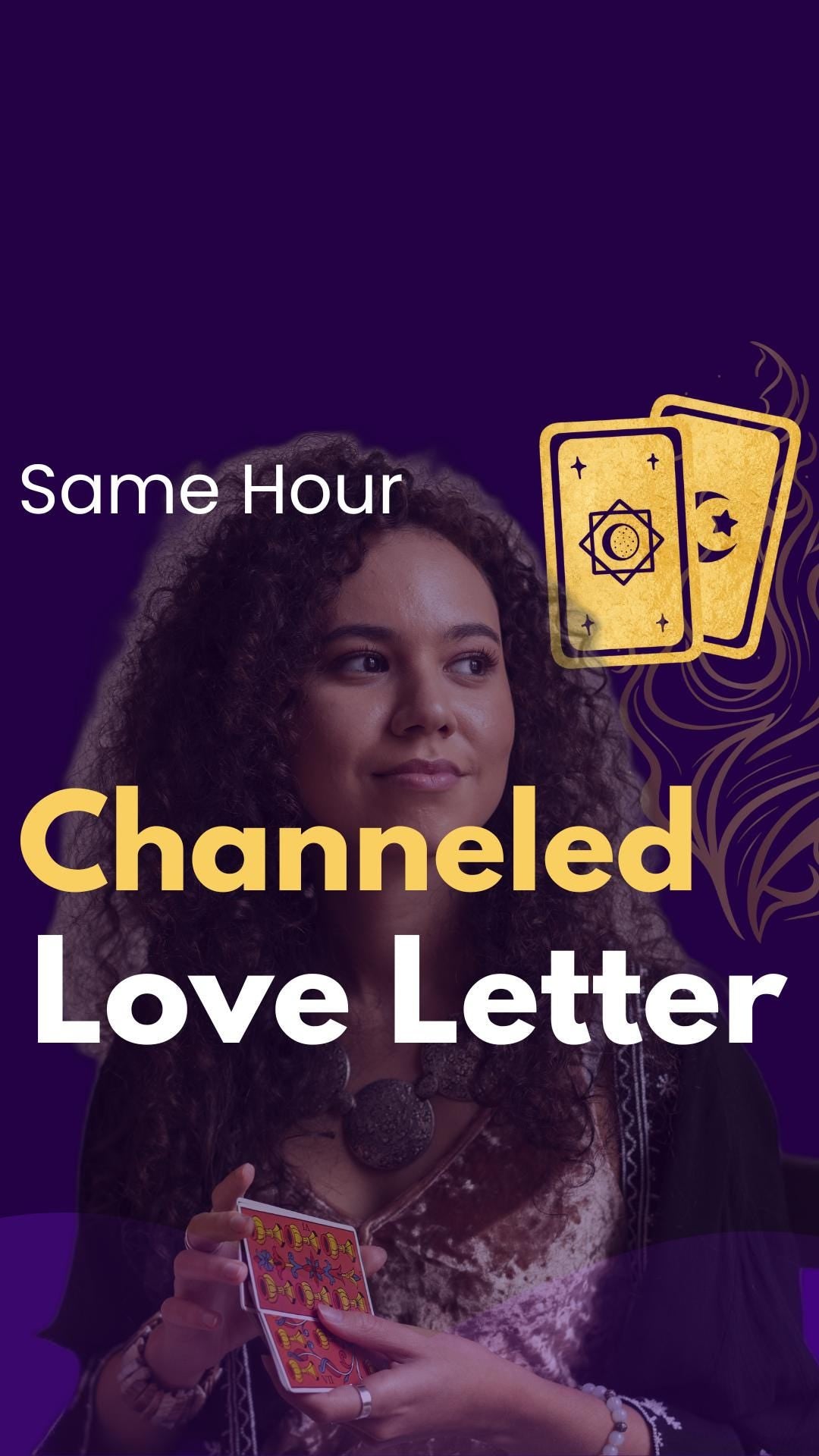 Channeled Love Letter from Your Person – Personalized Psychic Love Message, Romantic Letter Reading With 3 Cards Tarot Reading