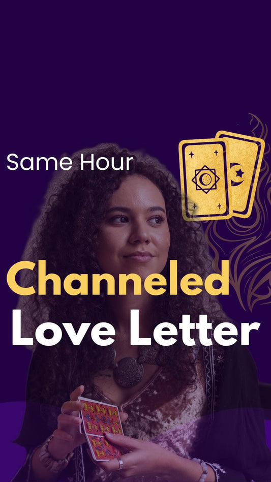 Channeled Love Letter from Your Person – Personalized Psychic Love Message, Romantic Letter Reading With 3 Cards Tarot Reading