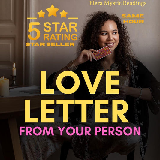 Love Letter from Your Person, Channeled Love Letter, Psychic Insights, Tarot Reading, Love Psychic Reading, Personalized Romantic Guidance