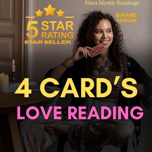 Same Day Four Card Love Reading, In-Depth Tarot Reading, Love Tarot Reading, Psychic Reading, Soulmate reading, Four Question Reading