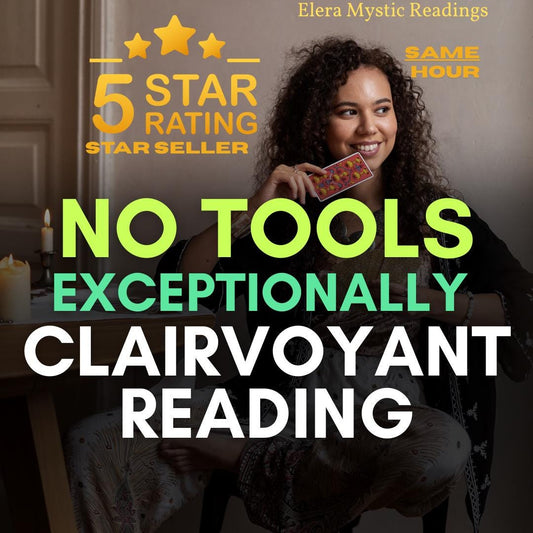 Same Hour Clairvoyant Psychic Reading: No Cards, Accurate Insight | Love & Career Twin Flame/Soulmate | Fast Delivery | Blind Energy Reading